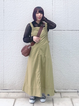 「MILKFED.」｜「アイテム（ワンピース/ドレス）」を使った、MOMOさん（レディース・150cm）の夏コーディネート