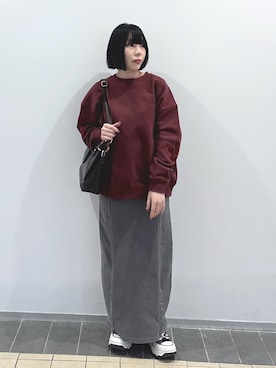 「アイテム（キーホルダー）」を使った、MOMOさん（レディース・150cm）の秋コーディネート