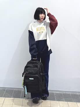 「アイテム（財布/小物）」を使った、MOMOさん（レディース・150cm）の秋コーディネート