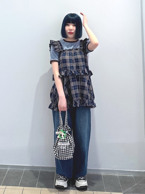 GINGHAM DRAWSTRING COOLER BAG（お弁当箱）｜MILKFED.（ミルク