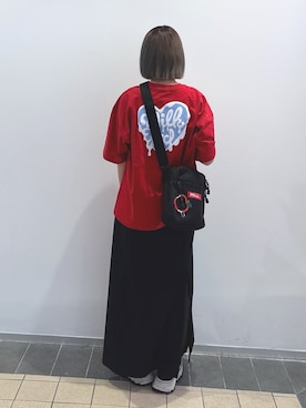 「アイテム（キーホルダー）」を使った、MOMOさん（レディース・150cm）の秋コーディネート