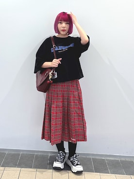 「アイテム（財布/小物）」を使った、MOMOさん（レディース・150cm）の秋コーディネート