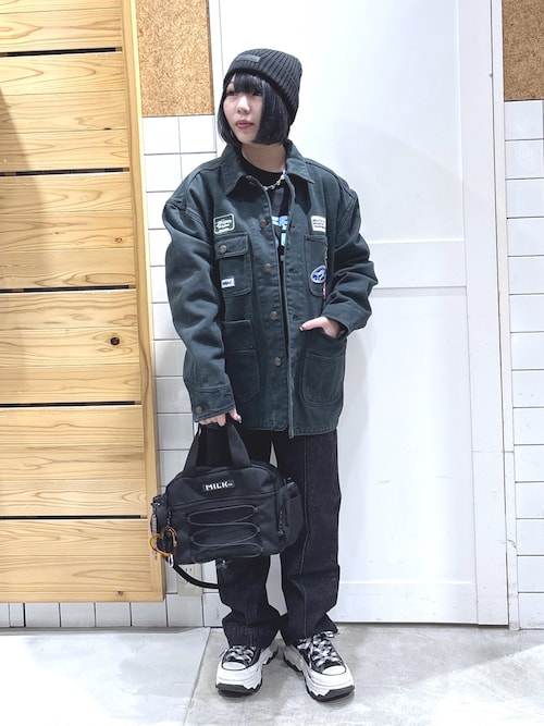 セール】PATCHED COVERALL JACKET（ブルゾン）｜MILKFED.（ミルク