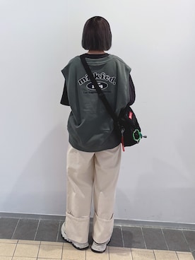 「アイテム（バッグ）」を使った、MOMOさん（レディース・150cm）の夏コーディネート