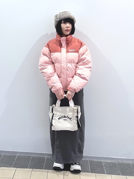 「アイテム（キーホルダー）」を使った、MOMOさん（レディース・150cm）の秋コーディネート