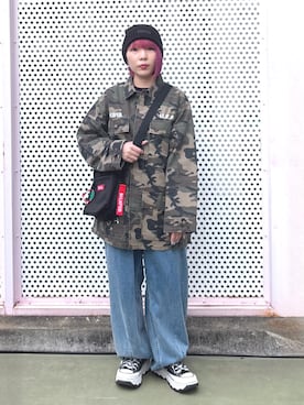 「アイテム（財布/小物）」を使った、MOMOさん（レディース・150cm）の秋コーディネート