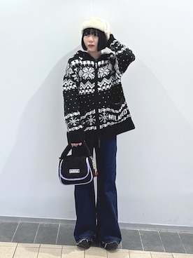 「アイテム（財布/小物）」を使った、MOMOさん（レディース・150cm）の秋コーディネート