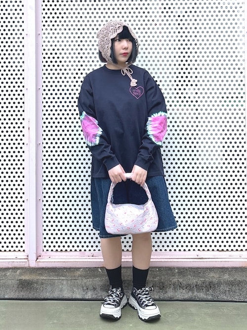 セール】TIE DYED HEARTS L/S TEE（Tシャツ/カットソー