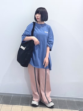 「MILKFED.」｜MOMOさん（レディース・150cm）の夏コーディネート