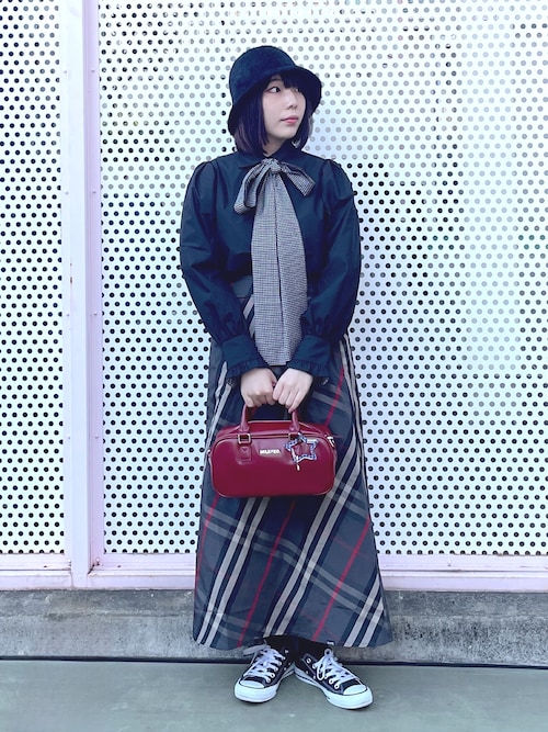 ミルクフェド　スカート　サイズS MILKFED. スカート ミルクフェド MILKFED PLAID WRAP SKIRT