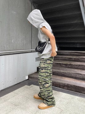 X-girl（エックスガール）の「MILITARY FLARE PANTS（その他