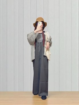 「アイテム（オールインワン・サロペット）」を使った、りせさん（レディース・157cm）の夏コーディネート