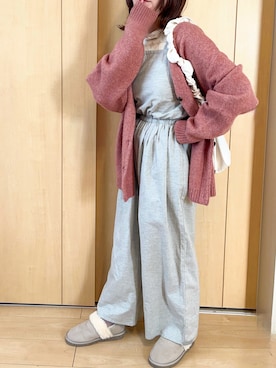 「Crisp（クリスプ）のアイテム（オールインワン・サロペット）」を使った、りせさん（レディース・157cm）の冬コーディネート