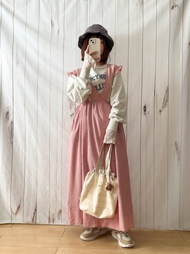 「Crisp（クリスプ）のアイテム（ワンピース/ドレス）」を使った、りせさん（レディース・157cm）の春コーディネート