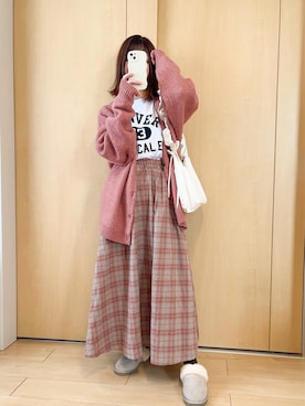 「今日のコスメと服」｜「アイテム（その他シューズ）」を使った、りせさん（レディース・157cm）の冬コーディネート