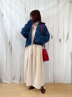 「Legato Largo（レガートラルゴ）のアイテム」を使った、りせさん（レディース・157cm）の春コーディネート