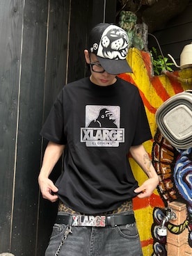 「XLARGE（エクストララージ）のアイテム」を使った、TIGERさん（メンズ・174cm）の夏コーディネート