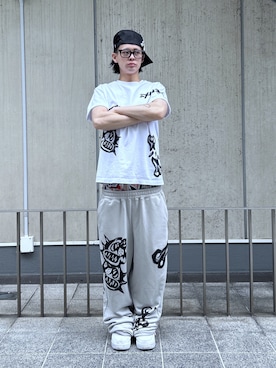 「XLARGE（エクストララージ）のアイテム」を使った、TIGERさん（メンズ・174cm）の夏コーディネート