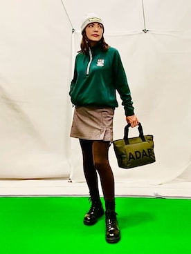「アイテム（レギンス/スパッツ）」を使った、lennie12さん（レディース・162cm）の冬コーディネート