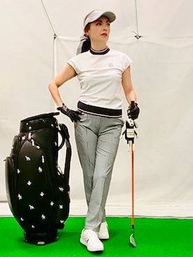 「アイテム（サンバイザー）」を使った、lennie12さん（レディース・162cm）の夏コーディネート