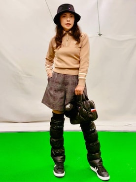 「adabat（アダバット）のアイテム」を使った、lennie12さん（レディース・162cm）の冬コーディネート