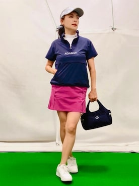「アイテム（サンバイザー）」を使った、lennie12さん（レディース・162cm）の夏コーディネート