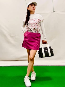 「adabat（アダバット）のアイテム（キャップ）」を使った、lennie12さん（レディース・162cm）の春コーディネート