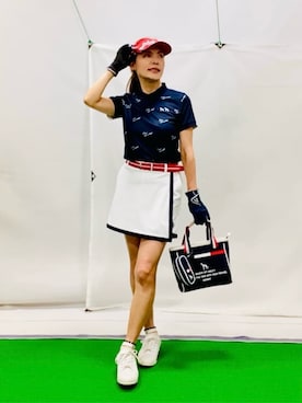 「アイテム（その他、ブルー系）」を使った、lennie12さん（レディース・162cm）の春コーディネート