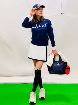 「アイテム（その他、レッド系）」を使った、lennie12さん（レディース・162cm）の冬コーディネート