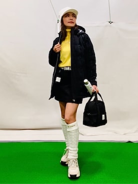 「アイテム（ベルト）」を使った、lennie12さん（レディース・162cm・50代）の冬コーディネート