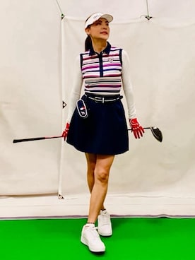 「アイテム（その他、レッド系）」を使った、lennie12さん（レディース・162cm）の夏コーディネート