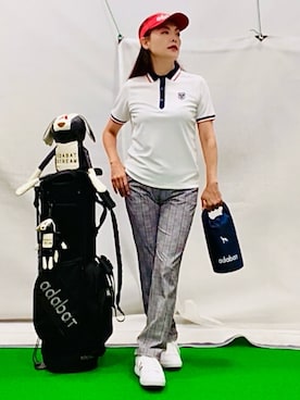 「アイテム（サンバイザー）」を使った、lennie12さん（レディース・162cm）の夏コーディネート