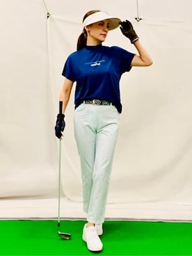 「アイテム（サンバイザー）」を使った、lennie12さん（レディース・162cm）の春コーディネート