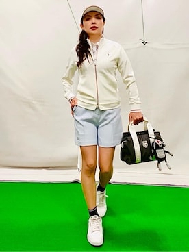 「アイテム（サンバイザー）」を使った、lennie12さん（レディース・162cm）の春コーディネート