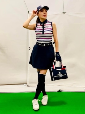 「アイテム（その他、ブルー系）」を使った、lennie12さん（レディース・162cm）の春コーディネート
