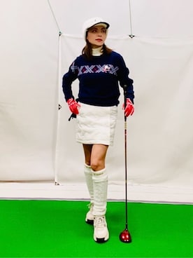 「アイテム（手袋）」を使った、lennie12さん（レディース・162cm）の冬コーディネート