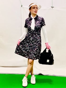 「アイテム（手袋、ピンク系）」を使った、lennie12さん（レディース・162cm）の春コーディネート