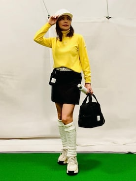 「アイテム（ベルト）」を使った、lennie12さん（レディース・162cm・50代）の冬コーディネート