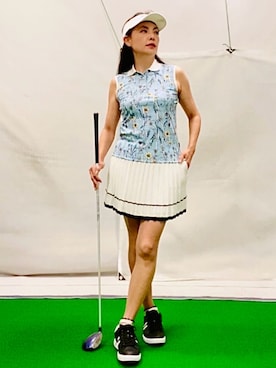 「アイテム（サンバイザー）」を使った、lennie12さん（レディース・162cm）の春コーディネート