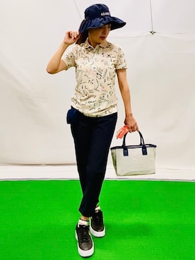 「アイテム（その他、オレンジ系）」を使った、lennie12さん（レディース・162cm）の春コーディネート