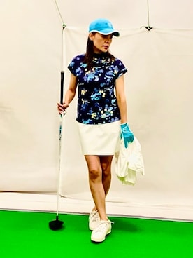 「アイテム（その他、ブルー系）」を使った、lennie12さん（レディース・162cm）の春コーディネート
