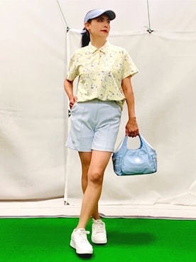 「アイテム（サンバイザー）」を使った、lennie12さん（レディース・162cm）の夏コーディネート
