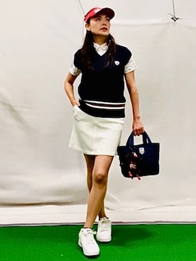 「アイテム（サンバイザー）」を使った、lennie12さん（レディース・162cm）の春コーディネート