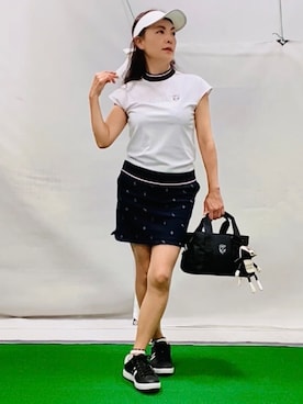 「アイテム（サンバイザー）」を使った、lennie12さん（レディース・162cm）の春コーディネート