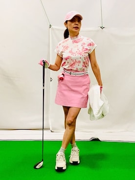 「アイテム（手袋、ピンク系）」を使った、lennie12さん（レディース・162cm）の春コーディネート