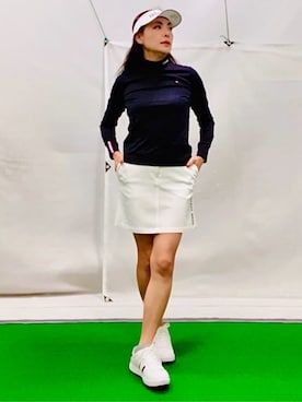 「アイテム（サンバイザー）」を使った、lennie12さん（レディース・162cm）の春コーディネート