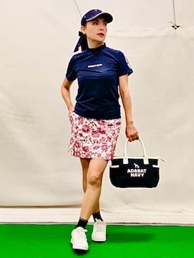 「adabat（アダバット）のアイテム」を使った、lennie12さん（レディース・162cm）の夏コーディネート