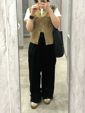 「アイテム（タンクトップ）」を使った、nozoさん（レディース・152cm・20代）の秋コーディネート