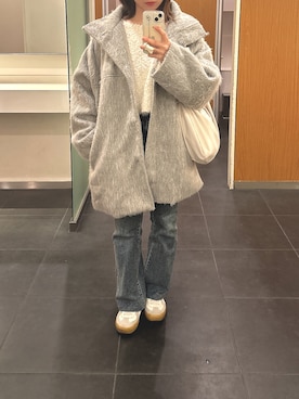 「hellam（へラム）のアイテム（ジャケット/アウター）」を使った、nozoさん（レディース・152cm）の冬コーディネート