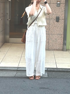 「アイテム（オールインワン・サロペット）」を使った、nozoさん（レディース・152cm）の夏コーディネート